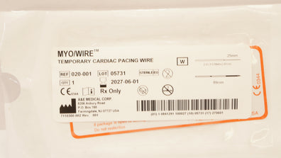 A&E Medical 020-001 2-0 Myo/Wire Temporary Cardiac Pacing Wire 25 x 89mm x 61cm
